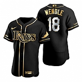 Rays 18 Joey Wendle Black Gold 2020 Nike Flexbase Jersey Dzhi,baseball caps,new era cap wholesale,wholesale hats